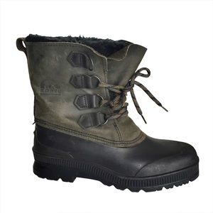 Sorel Mid Calf Winter Lace Up Snow Boots Sz 9